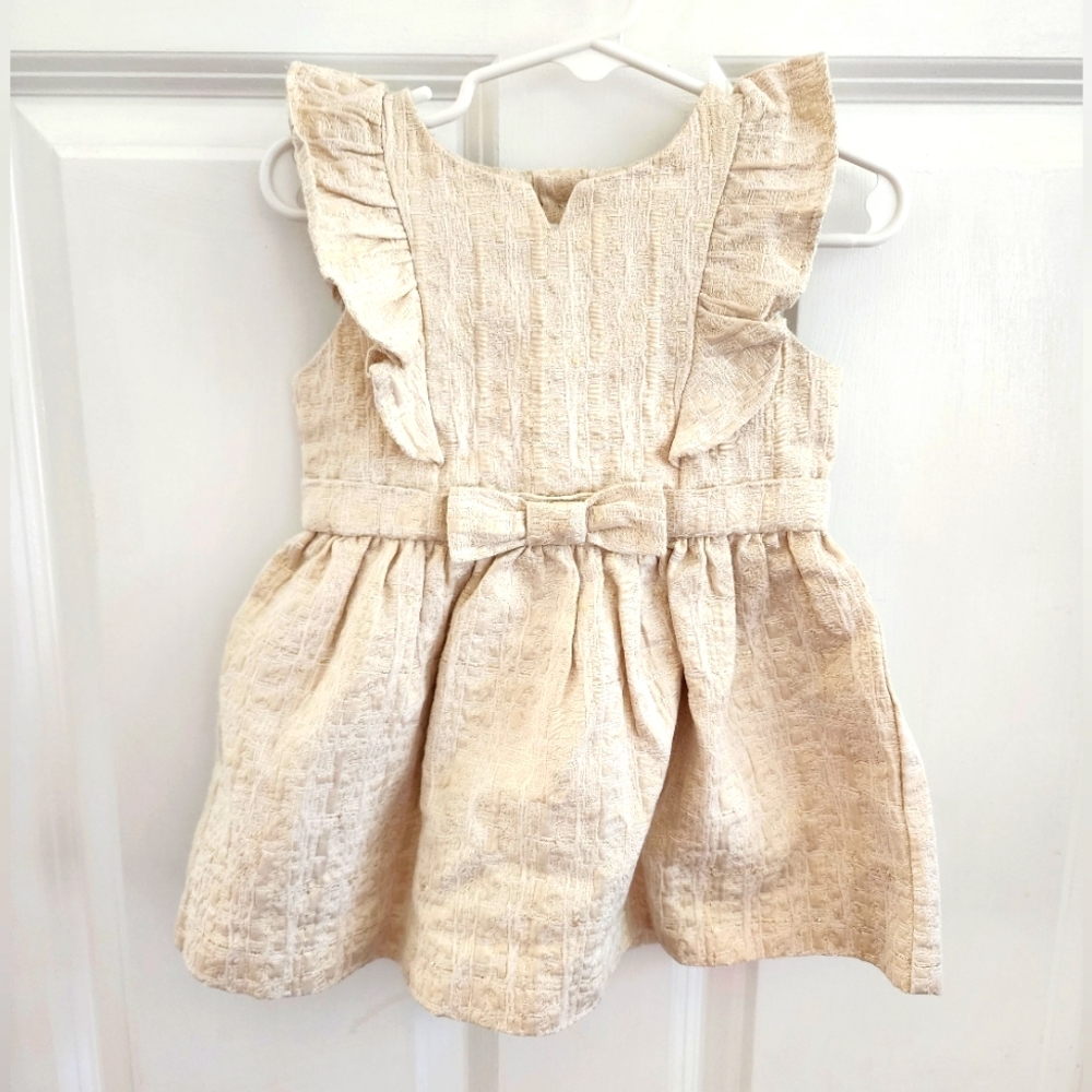 GENUINE KIDS OSHKOSH Gold Shimmer Dress